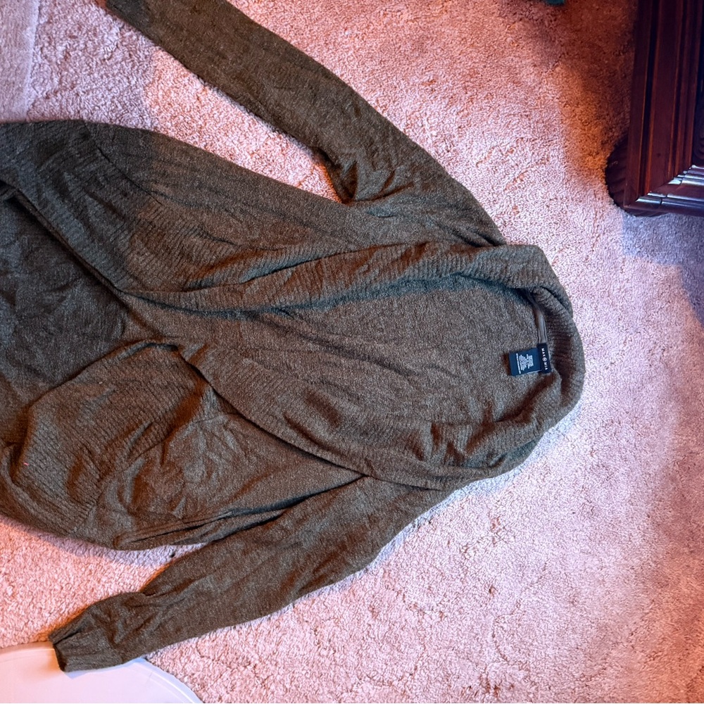 Cozy Olive Green Cardigan